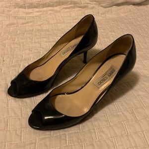 Jimmy Choo Open toe Patent Pumps - Size 38
